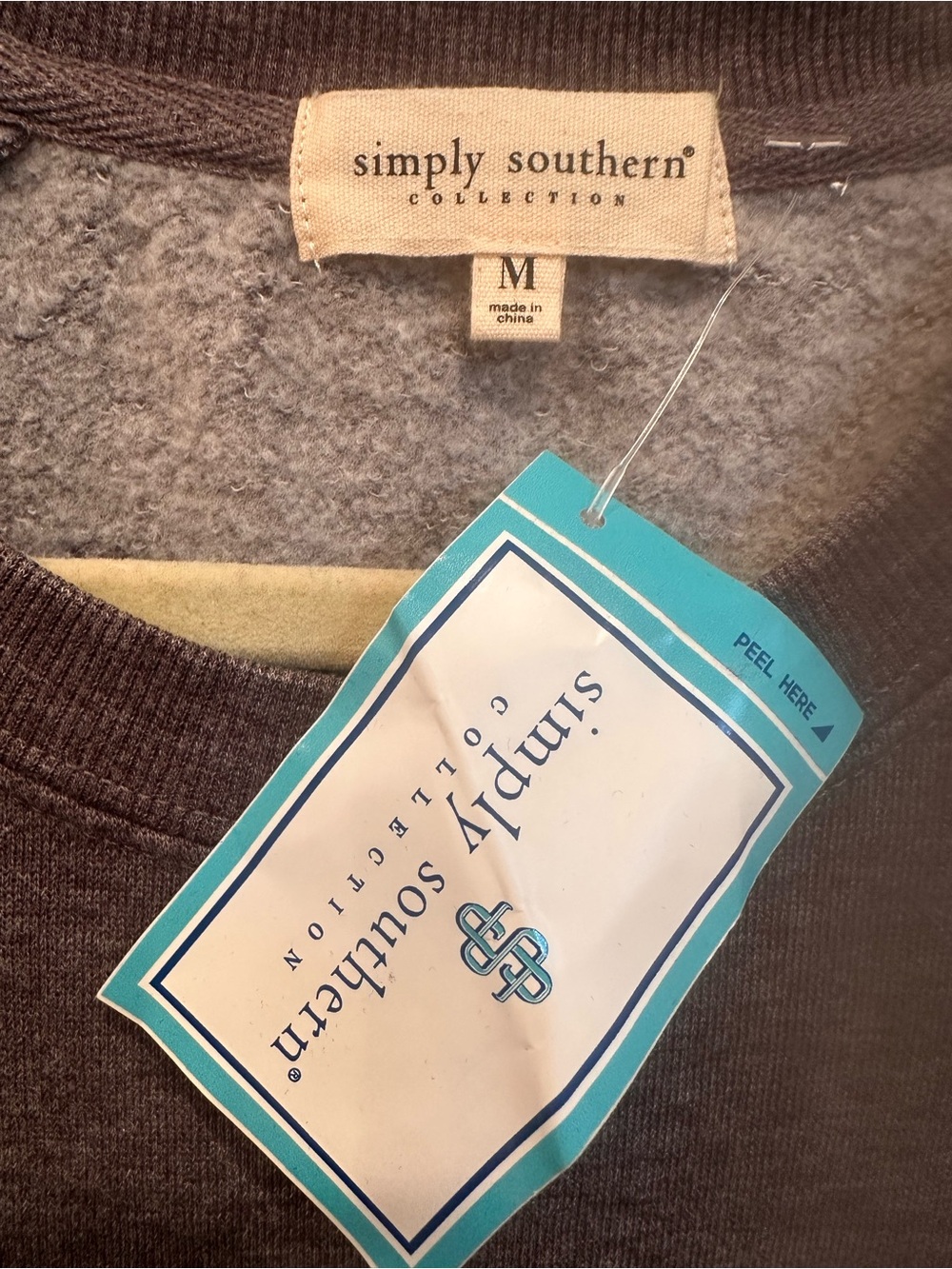 Simply Southern NWT Crewneck Sweatshirt Pastel Lettering Football Gameday M - Picture 6 of 9